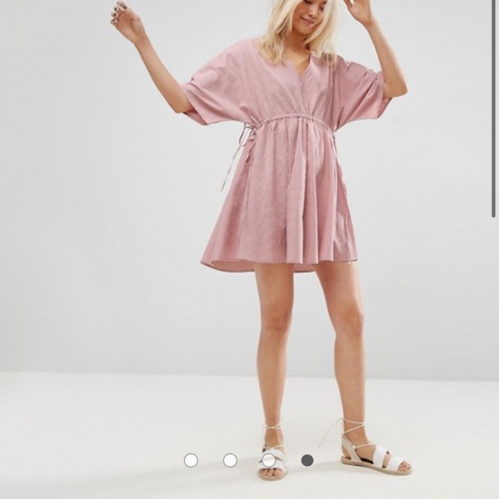 ASOS V Front Smock Dress - Size 6